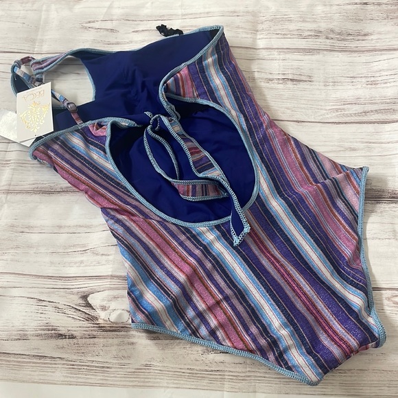 NWT BECCA by Rebecca Virtue SOUTH Coast Arabella Asymmetrical One Piece Swim - Picture 10 of 14